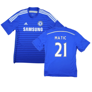 Chelsea 2014-15 Home Shirt (XL) (Matic 21) (Good)_0