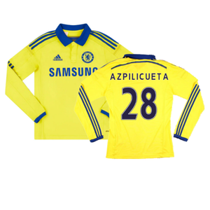 Chelsea 2014-15 Long Sleeve Away Shirt (S) (Excellent) (Azpilicueta 28)_0