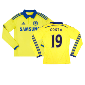 Chelsea 2014-15 Long Sleeve Away Shirt (L) (Very Good) (Costa 19)_0