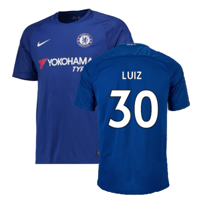 Chelsea 2017-18 Home Shirt (M) (BNWT) (Luiz 30)