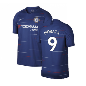 Chelsea 2018-19 Home Shirt (S) (Mint) (Morata 9)_0