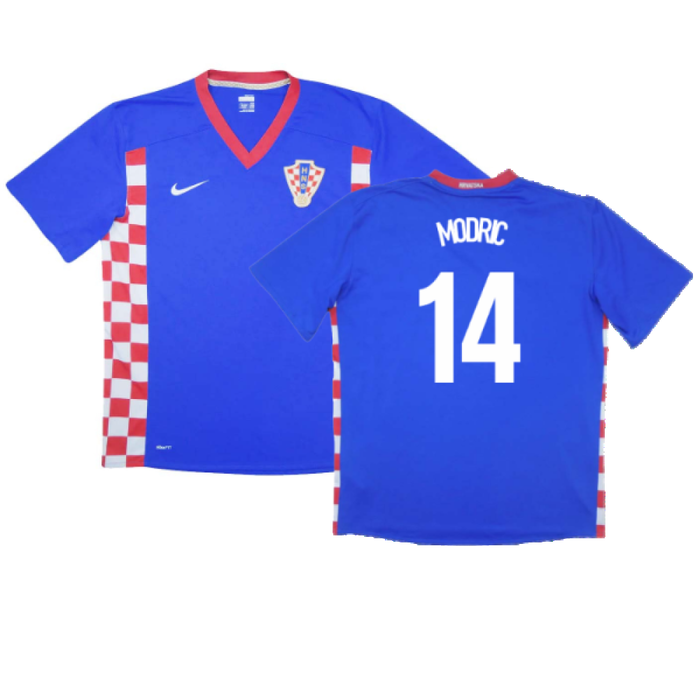 Croatia 2008-10 Away Shirt (XXL) (Excellent) (Modric 14)