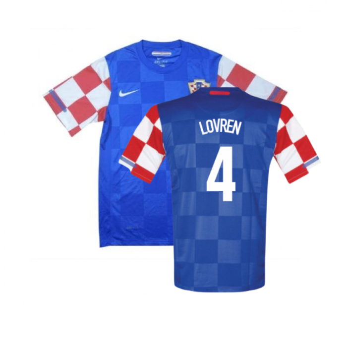 Croatia 2010-12 Away Shirt (Excellent) (Lovren 4)