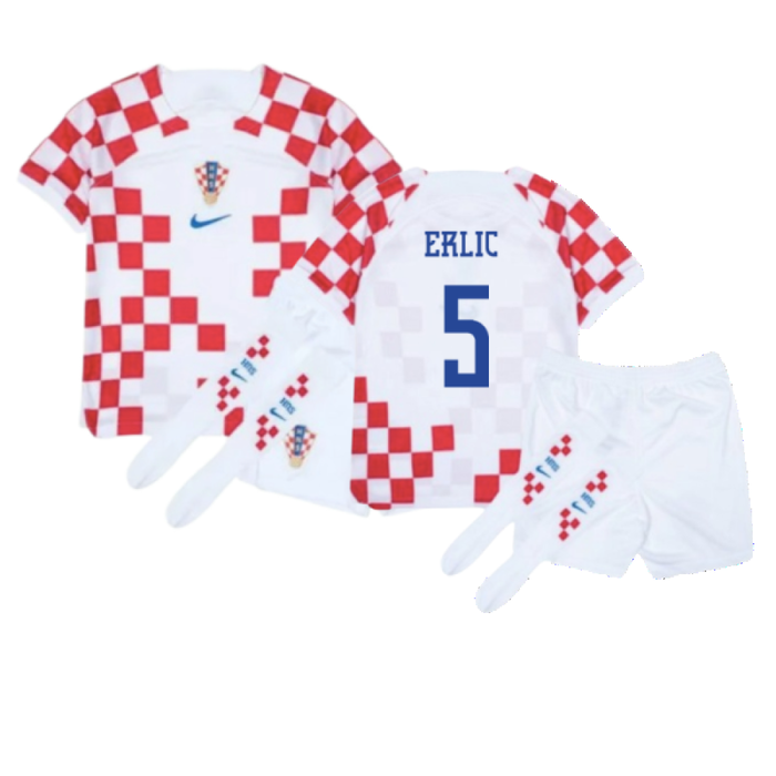 Croatia 2022-2023 Home Mini Kit (6-7y) (BNWT) (Erlic 5)