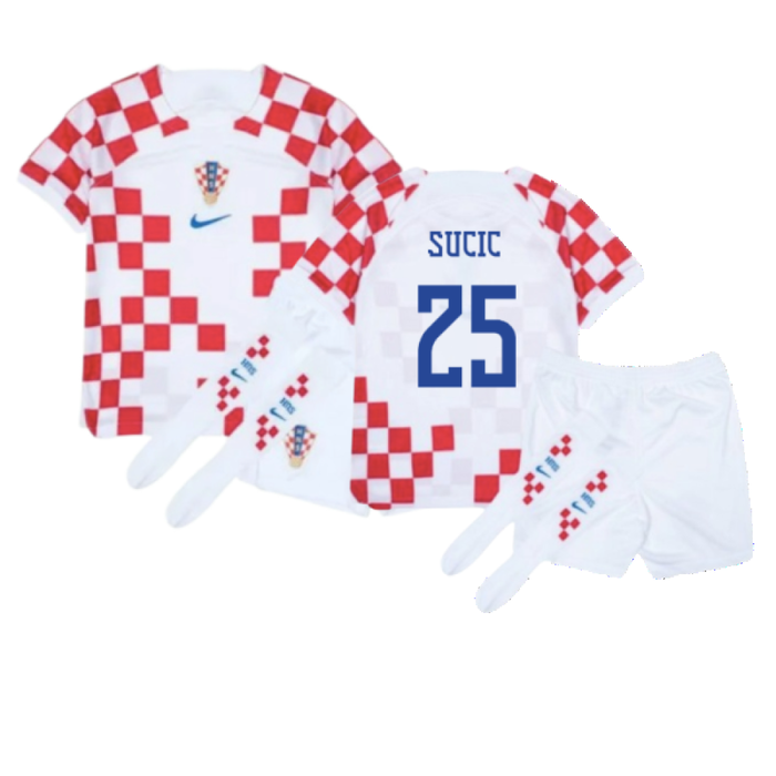 Croatia 2022-2023 Home Mini Kit (6-7y) (BNWT) (Sucic 25)