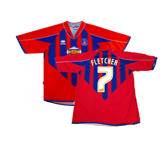 Crystal Palace 2007-08 Home Shirt (S) (Good) (Fletcher 7)