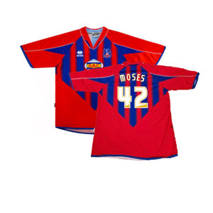 Crystal Palace 2007-08 Home Shirt (S) (Good) (Moses 42)_0