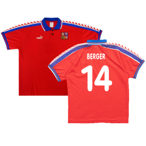 Czech Republic 1996-98 Home Shirt (Very Good) (Berger 14)_0