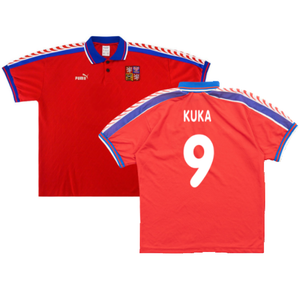 Czech Republic 1996-98 Home Shirt (Very Good) (Kuka 9)_0