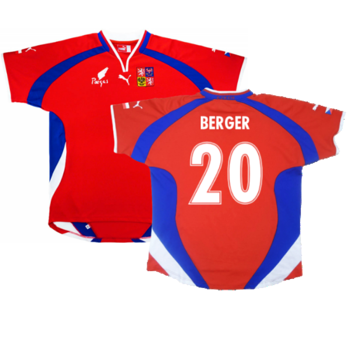 Czech Republic 2000-02 Home Shirt (XL) (Mint) (Berger 20)