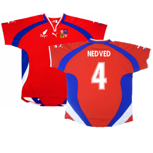 Czech Republic 2000-02 Home Shirt (Excellent) (Nedved 4)_0