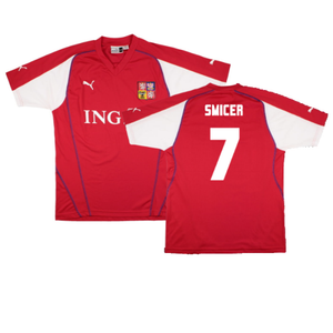 Czech Republic 2004-05 Home Shirt (2XL) (Good) (Smicer 7)_0