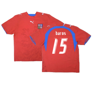 Czech Republic 2006-07 Home Shirt (XL) (Excellent) (Baros 15)_0