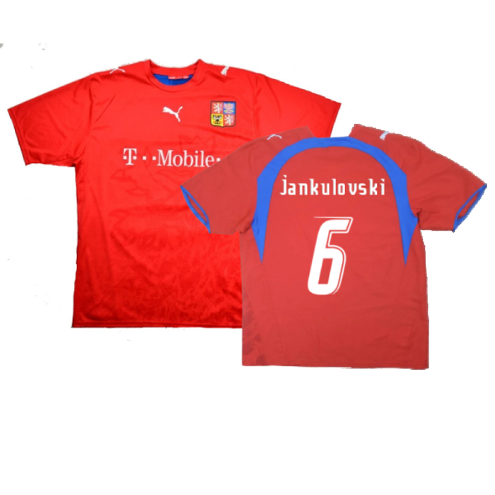 Czech Republic 2006-08 Home Shirt (Large) (Good) (Jankulovski 6)