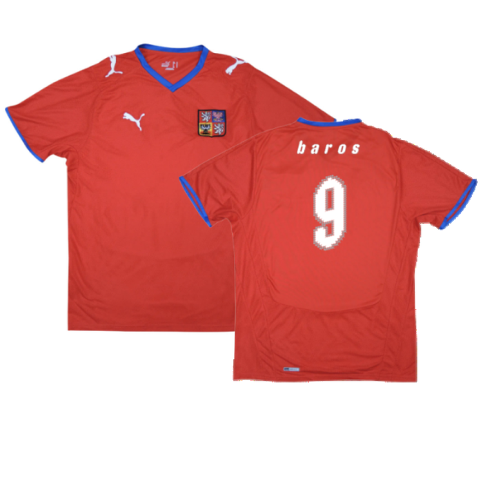 Czech Republic 2008-10 Home Shirt (M) (Excellent) (Baros 9)