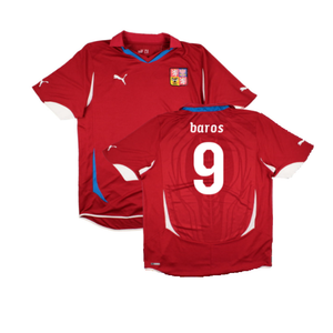 Czech Republic 2010-11 Home Shirt (XL) (BNWT) (Baros 9)_0