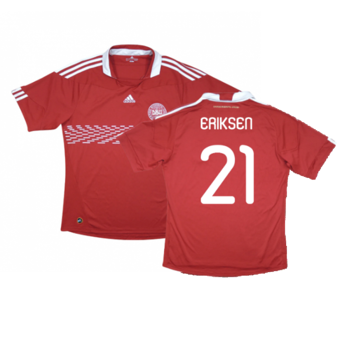 Denmark 2010-11 Home Shirt (M) (Excellent) (Eriksen 21)