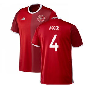 Denmark 2016-17 Home Shirt (S) (Mint) (Agger 4)_0