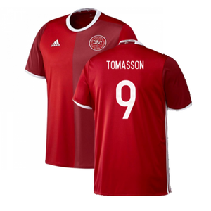 Denmark 2016-17 Home Shirt (S) (Mint) (Tomasson 9)_0