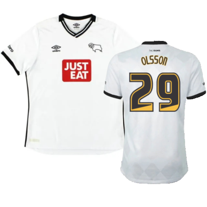 Derby County 2015-16 Home Shirt (Good) (Olsson 29)