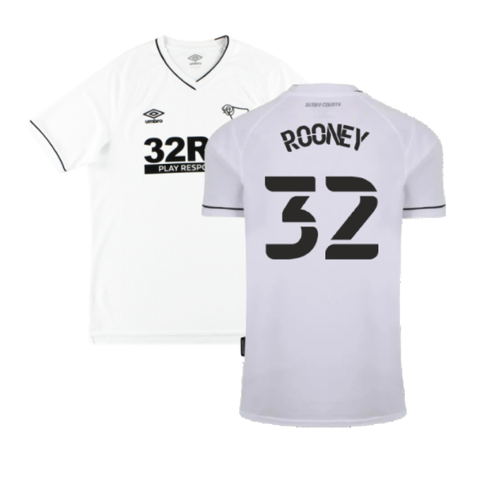 Derby County 2020-21 Home Shirt (L) (Excellent) (Rooney 32)