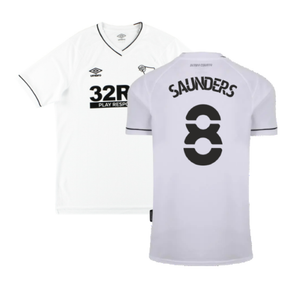 Derby County 2020-21 Home Shirt (L) (Excellent) (Saunders 8)_0