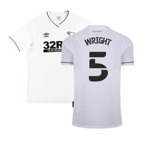 Derby County 2020-21 Home Shirt (L) (Excellent) (Wright 5)_0