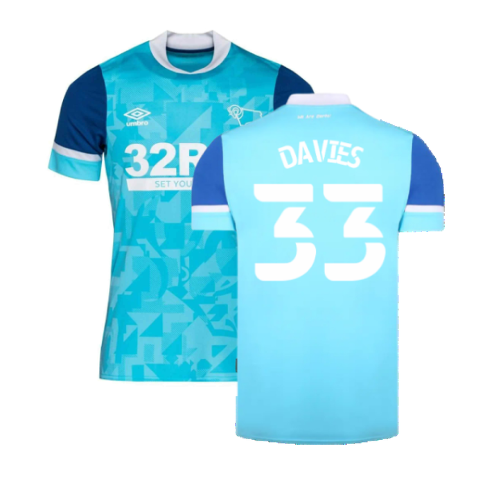 Derby County 2021-22 Away Shirt (L) (Excellent) (Davies 33)