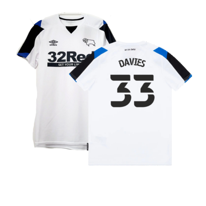 Derby County 2021-22 Home Shirt (M) (Very Good) (Davies 33)