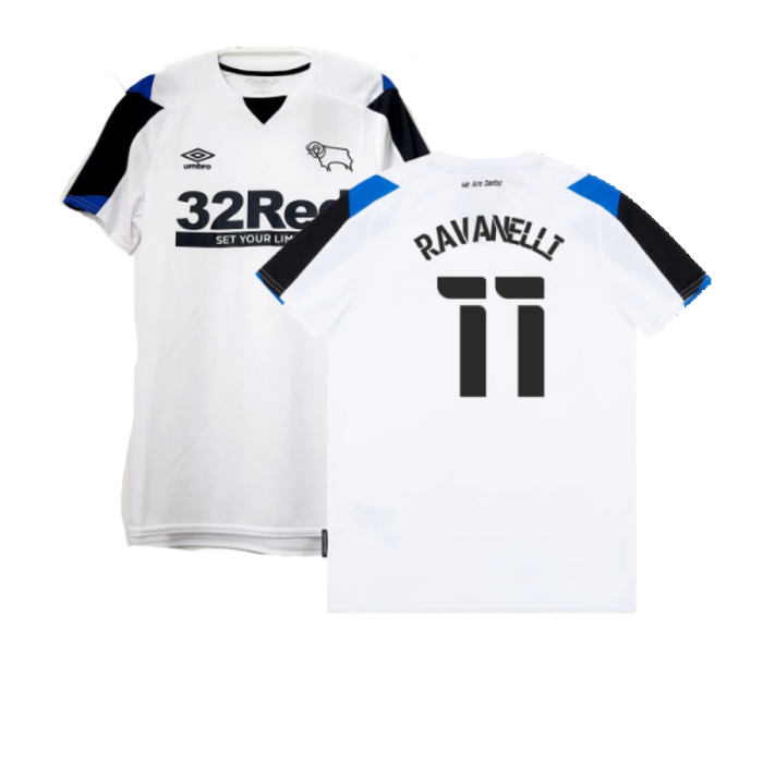 Derby County 2021-22 Home Shirt (M) (Very Good) (Ravanelli 11)