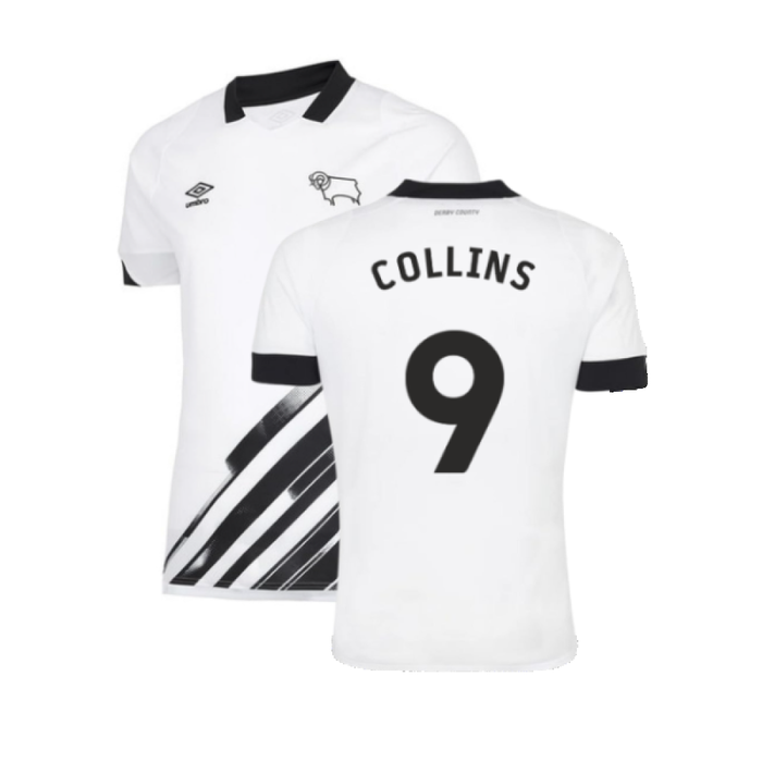 Derby County 2022-23 Home Shirt (Sponsorless) (XXL) (Collins 9) (Excellent)