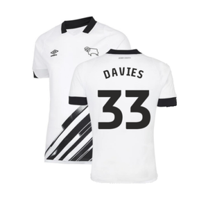 Derby County 2022-23 Home Shirt (Sponsorless) (S) (Davies 33) (Excellent)_0