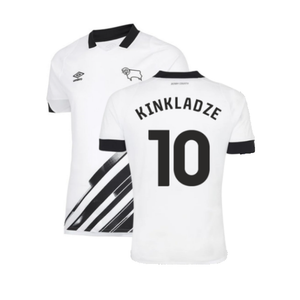 Derby County 2022-23 Home Shirt (Sponsorless) (S) (Kinkladze 10) (Very Good)_0