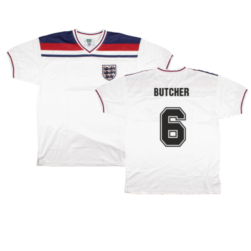 England 1980-82 Score Draw Replica Home Shirt (XL) (Good) (Butcher 6)_0