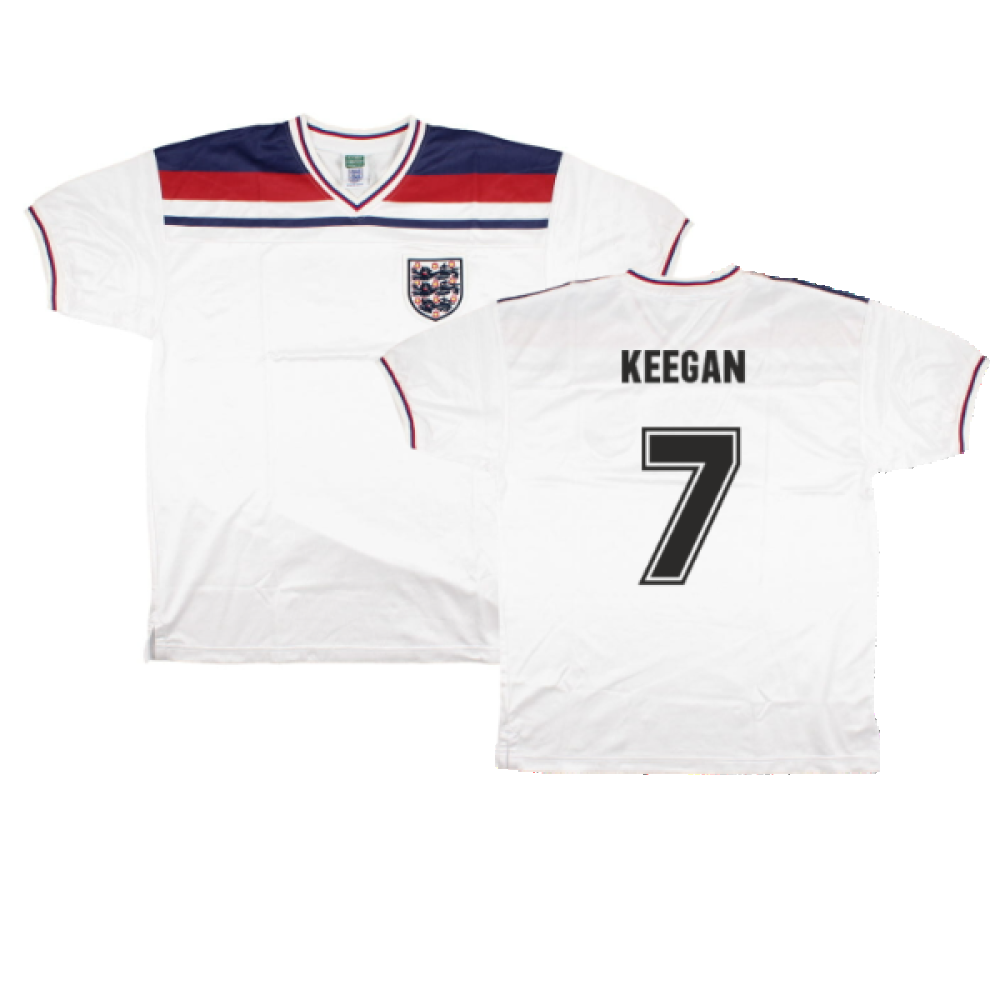 England 1980-82 Score Draw Replica Home Shirt (XL) (Good) (Keegan 7)_0