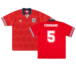 England 1990-92 Away Shirt (Excellent) (Ferdinand 5)_0