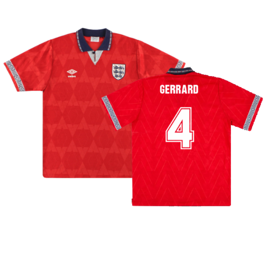England 1990-92 Away Shirt (Excellent) (Gerrard 4)_0