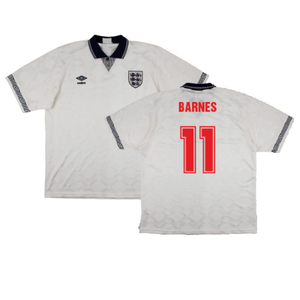 England 1990-92 Home Shirt (Good) (Barnes 11)_0