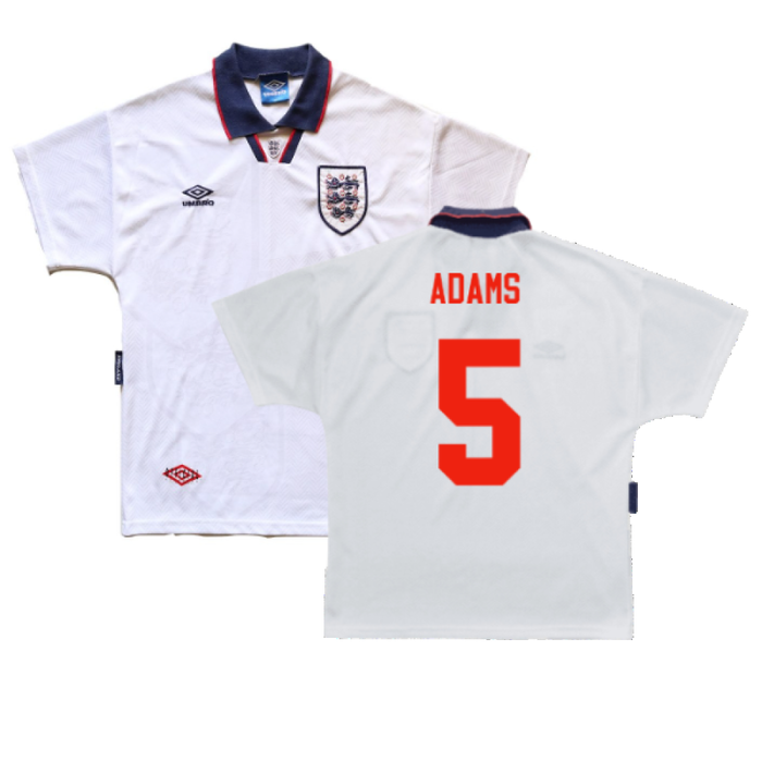 England 1993-1995 Home Shirt (XL) (Very Good) (Adams 5)