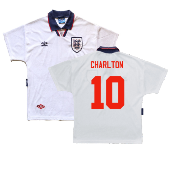 England 1993-1995 Home Shirt (XL) (Very Good) (Charlton 10)