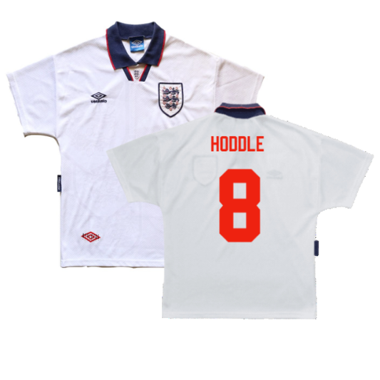 England 1993-1995 Home Shirt (XL) (Very Good) (Hoddle 8)_0