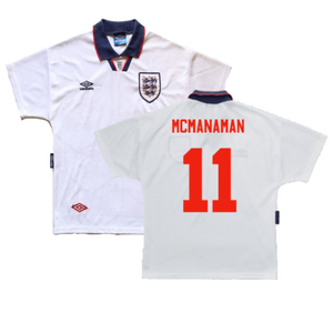 England 1993-1995 Home Shirt (XL) (Very Good) (McManaman 11)_0