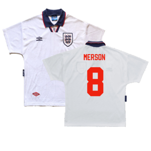 England 1993-1995 Home Shirt (L) (Very Good) (Merson 8)_0