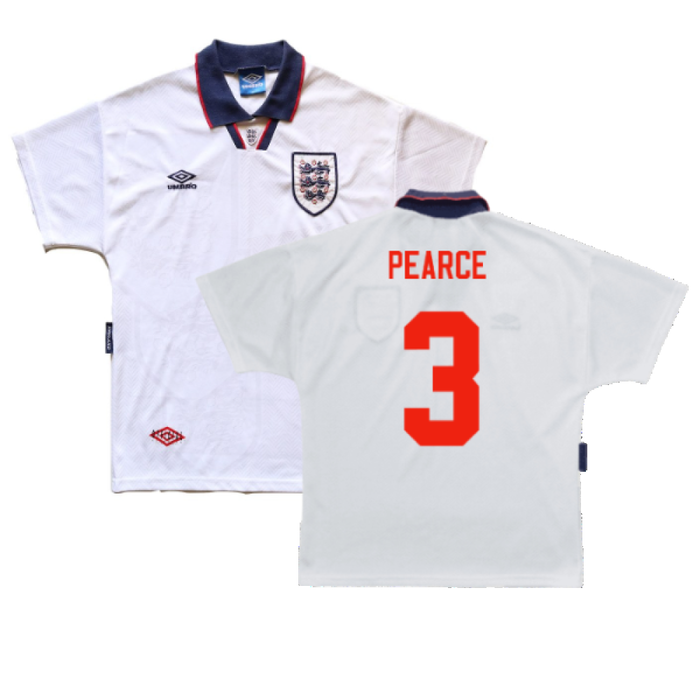 England 1993-1995 Home Shirt (L) (Excellent) (Pearce 3)