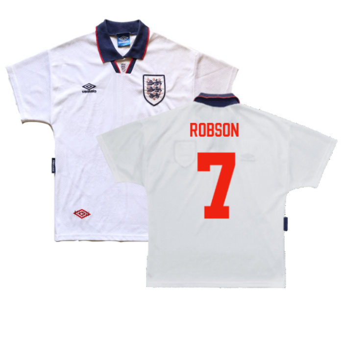 England 1993-1995 Home Shirt (L) (Very Good) (Robson 7)