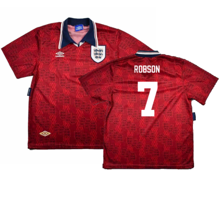 England 1993-95 Away Shirt (L) (Mint) (Robson 7)