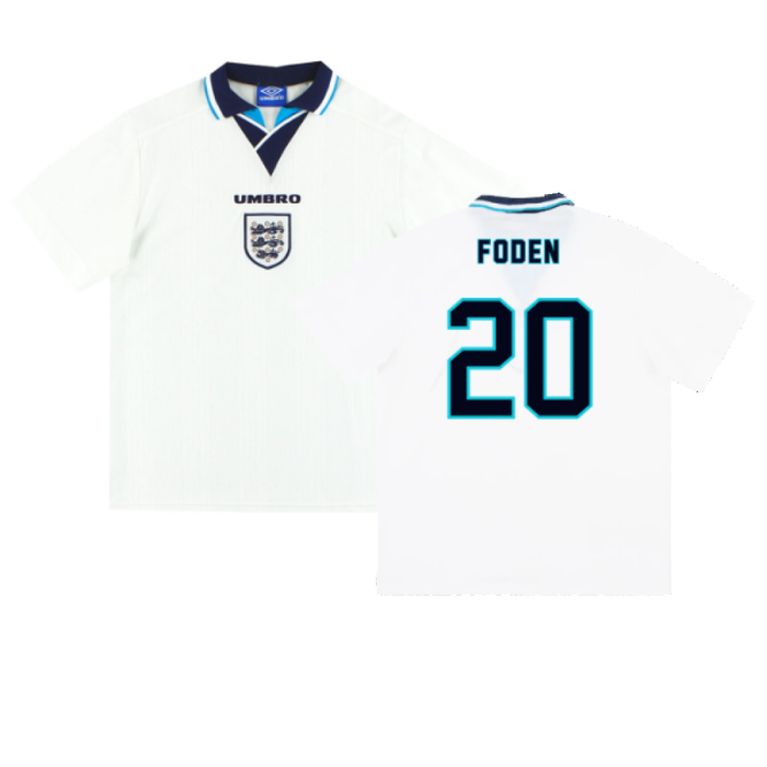 England 1995-97 Home Shirt (XL) (Foden 20) (Excellent)