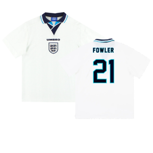 England 1995-97 Home Shirt (XL) (Fowler 21) (Excellent)_0