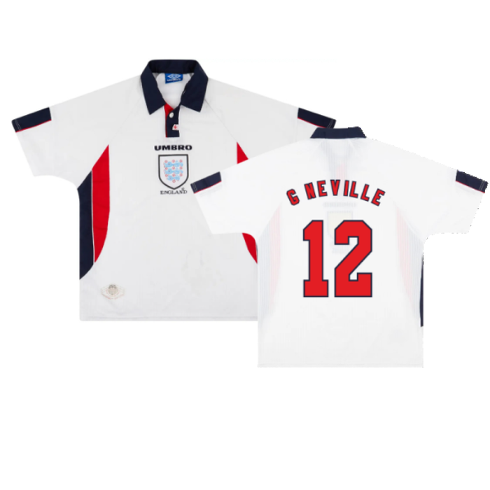 England 1997-99 Away Shirt (L) (Very Good) (G NEVILLE 12)