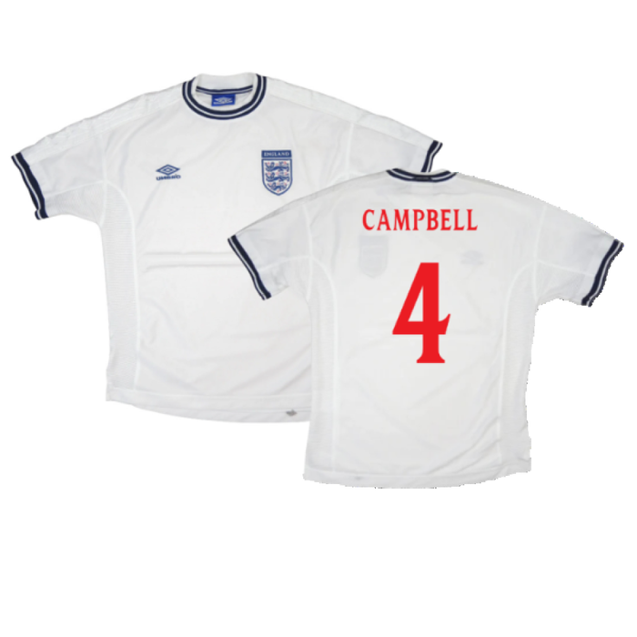 England 1999-01 Home Shirt (XL) (Very Good) (Campbell 4)